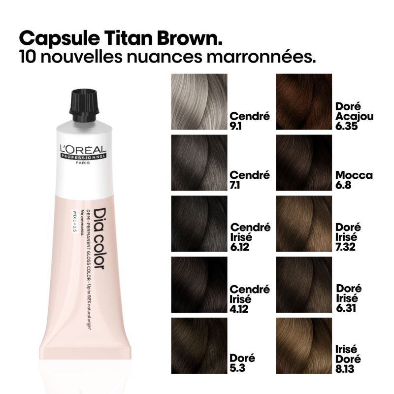 Coloration semi-permanente DIA COLOR 4.12 L'Oréal Professionnel 60ml