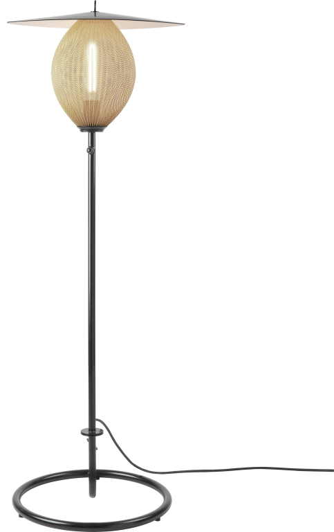 Gubi Satellite vloerlamp mustard gold semi matt