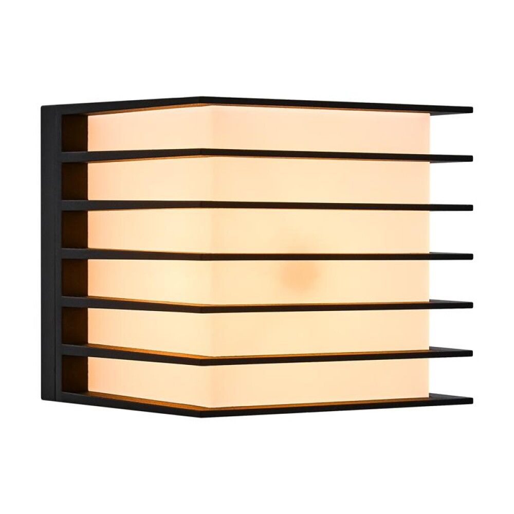 VEGGLAMPE NORDLUX UTEFLUCTUS 13 H12X13CM SORT