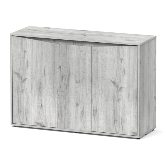 Meuble pour aquarium Splendid 2 portes Chêne Blanc L.120xP.40xH.83cm