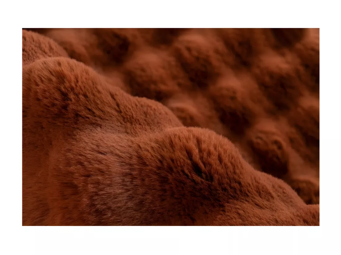 Tapis 230x160cm, design H008Y coloris rouge terracotta - Confort et élégance pour votre intérieur