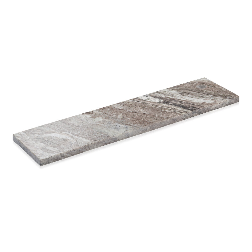 Humdakin  Aflang marmor bakke - brun