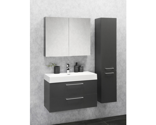 Verschil wastafelmeubel Somero 80 x 38 cm wit glanzend geglazuurd 36.104.68