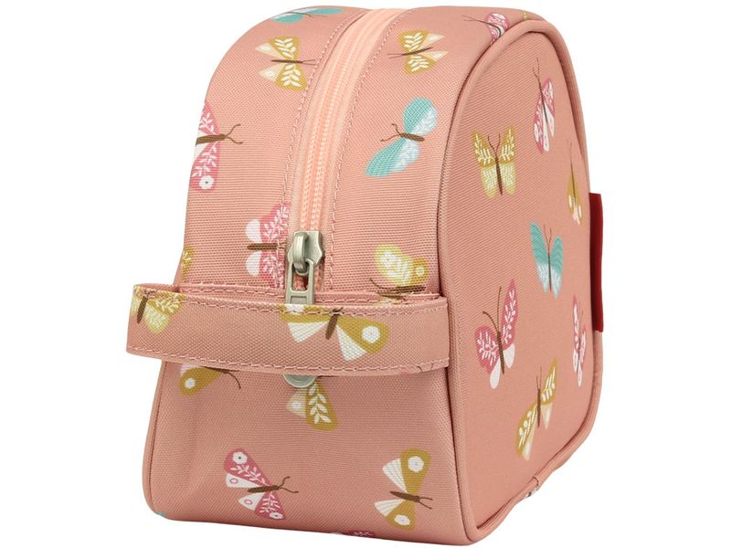 A Little Lovely Company Necessaire Schmetterlinge Rosa Kulturbeutel im herzigen Design