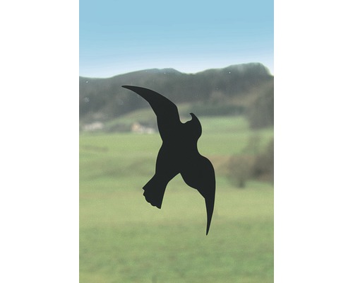Vogelafweermiddel silhouet Windhager zelfklevend zwart 3 stuks