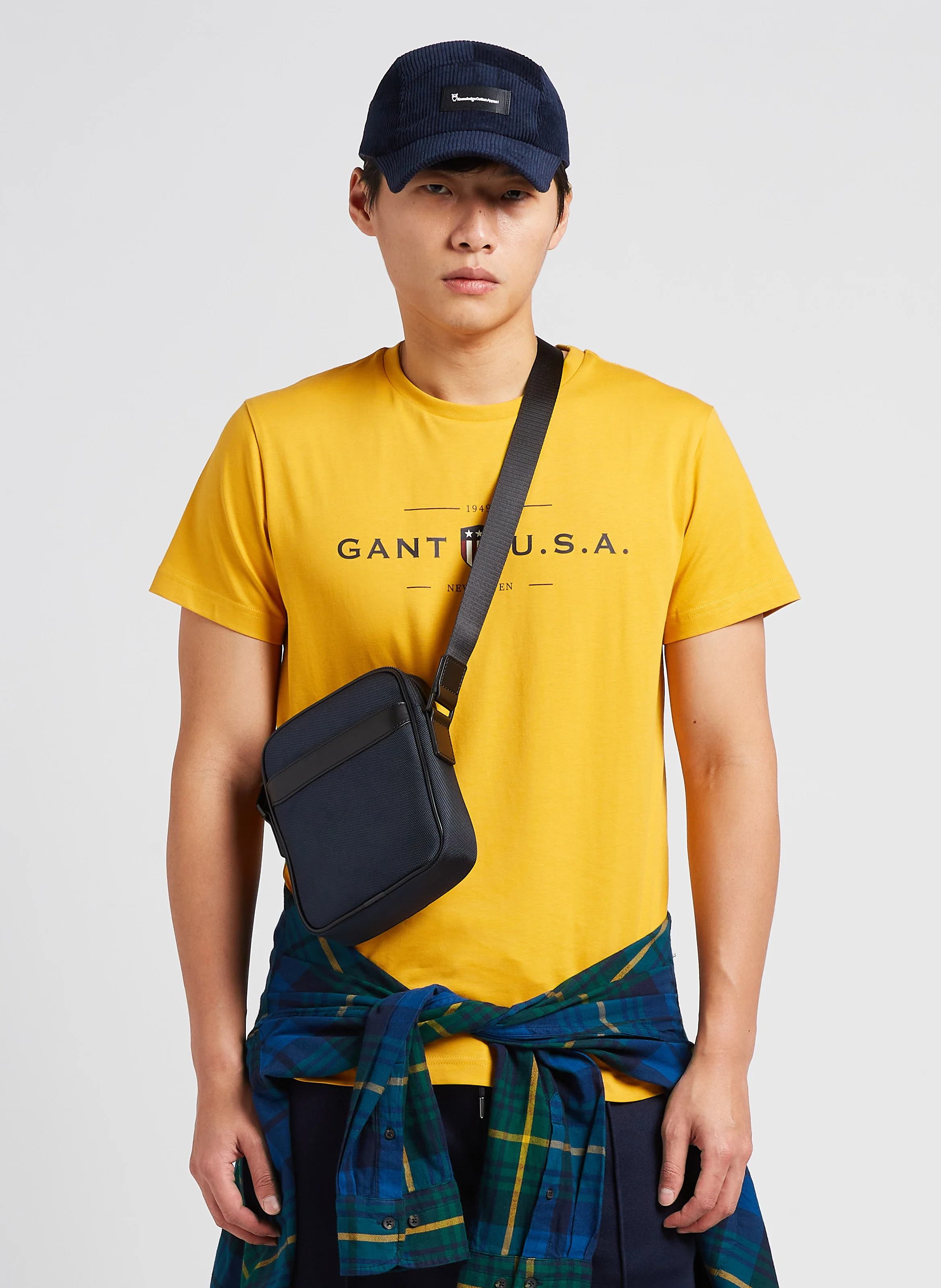 Sac bandoulière texturé | Bleu