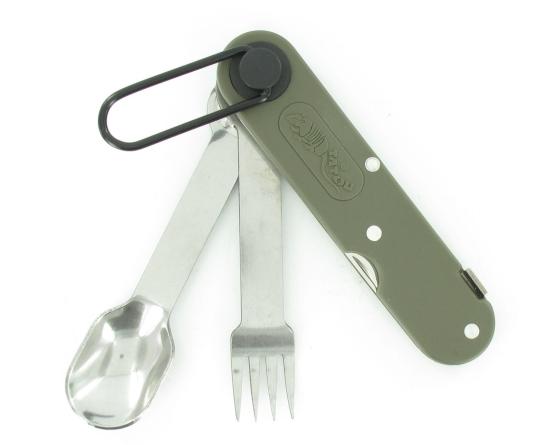 Tatou - 4 pièces + Tire-Bouchon - Manche Kaki - pochette kaki Couteau Ethique par Tatou