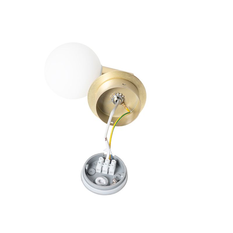 Smart wandlamp goud IP44 incl. Wifi G9 - Cederic Up
