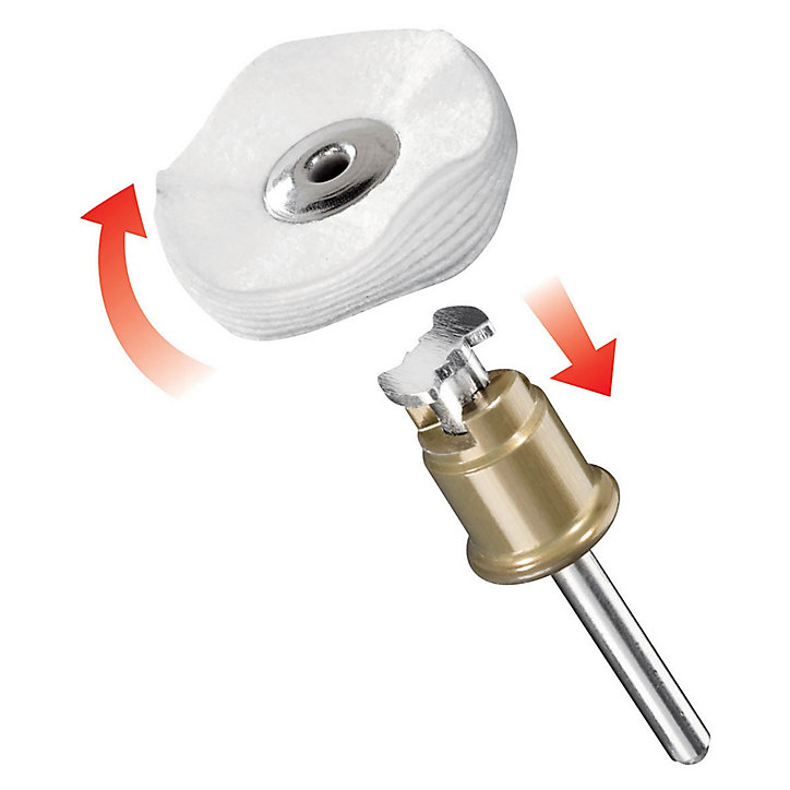 Disque lustreur 25 mm Dremel SpeedClic