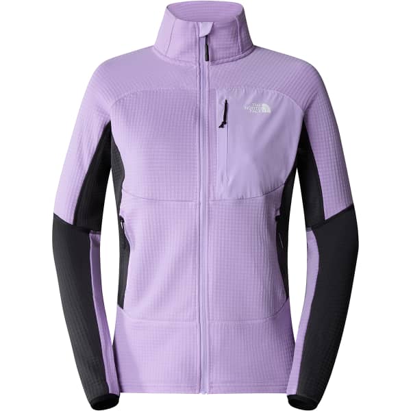 Veste polaire ski rando THE NORTH FACE W STORMGAP POWERGRID JACKET LITE LILAC/ASPHALT GREY