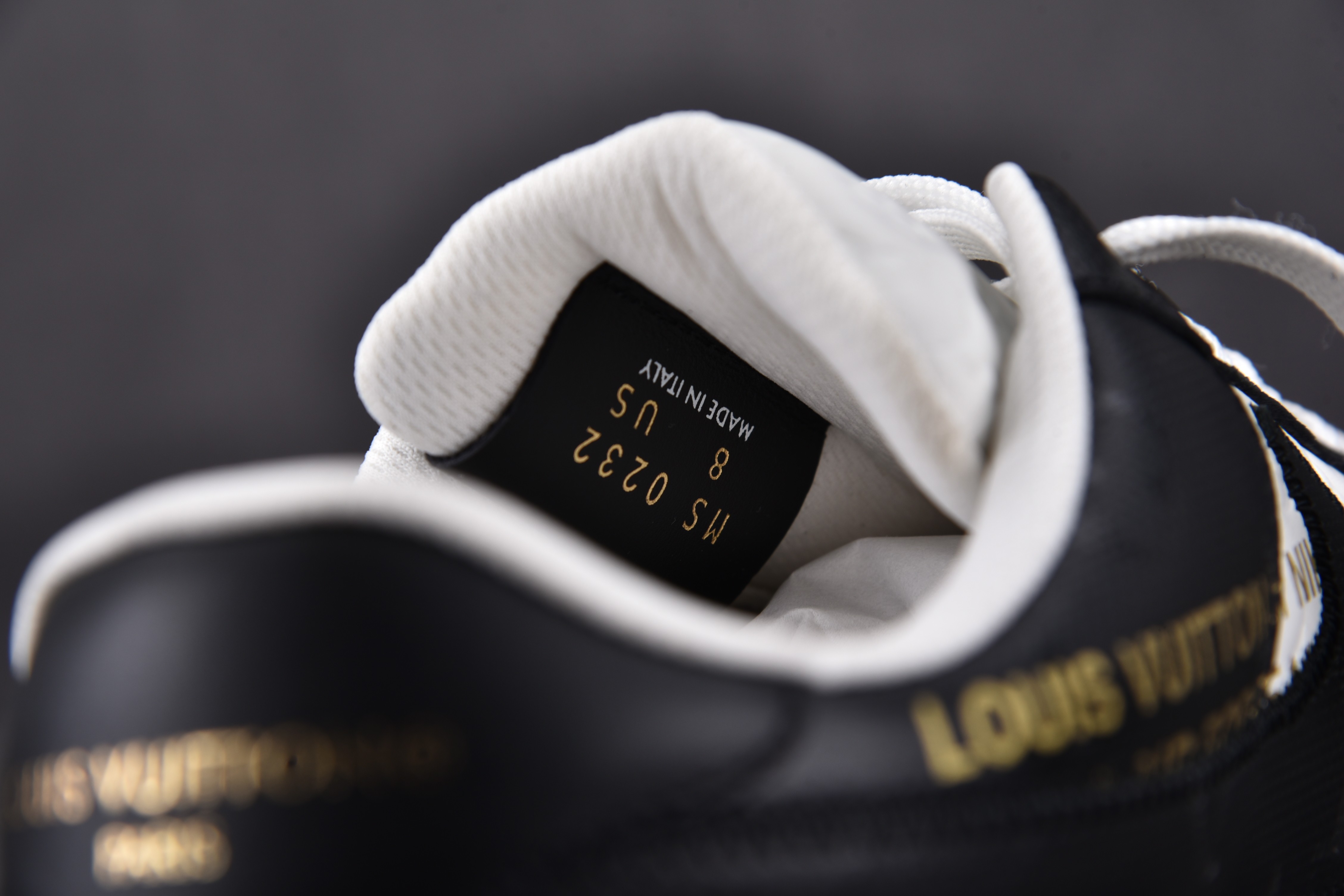 Nike Air Force 1 Low Louis Vuitton Royal Black White (Be careful about the size!!)