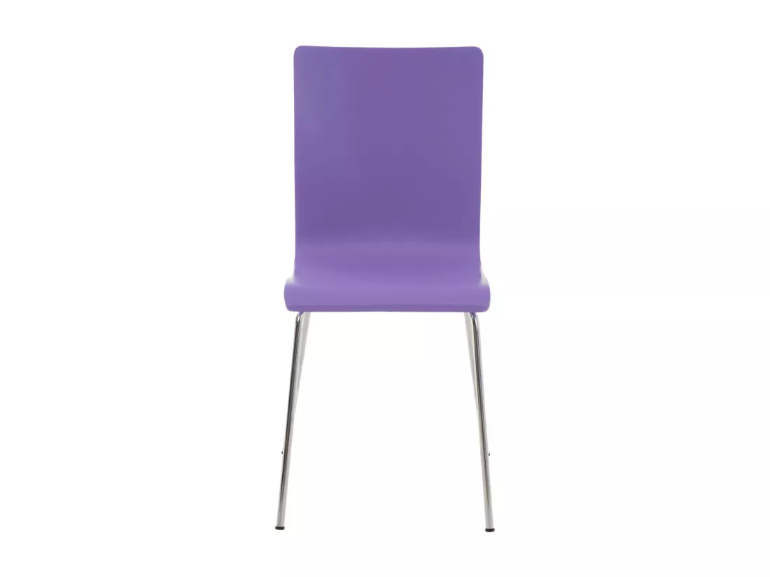 Lot de 8 Chaise de conférence - Bois & Antique - Violet - PEPE