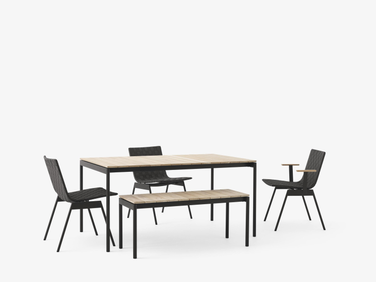 &tradition Ville tuintafel 90x150 Warm Black