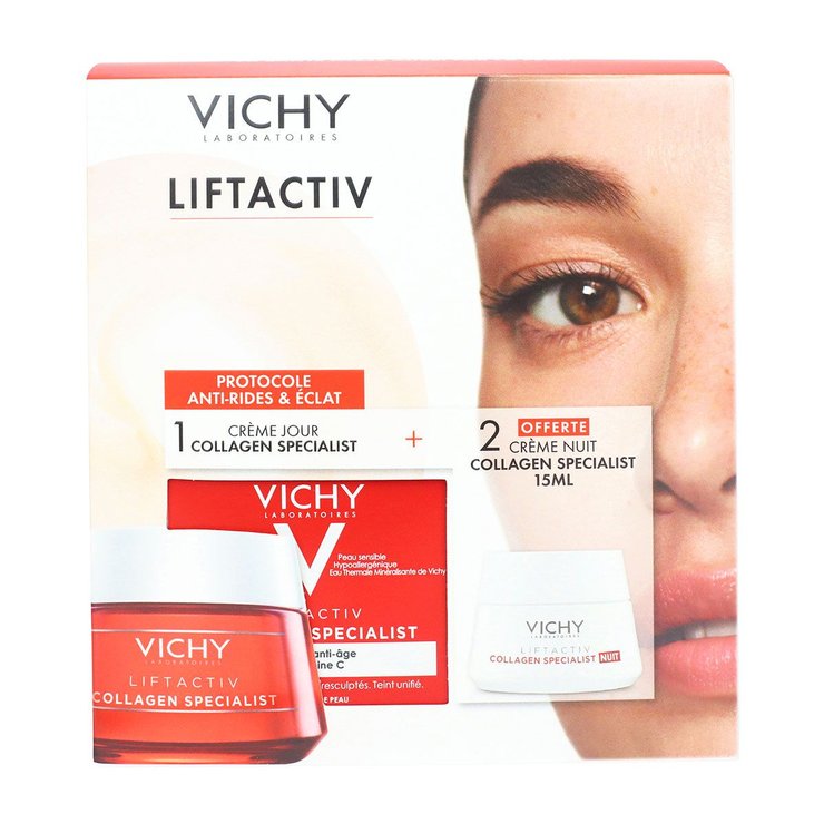 Coffret protocole anti-tâches crème jour Liftactiv 50ml + crème nuit offerte