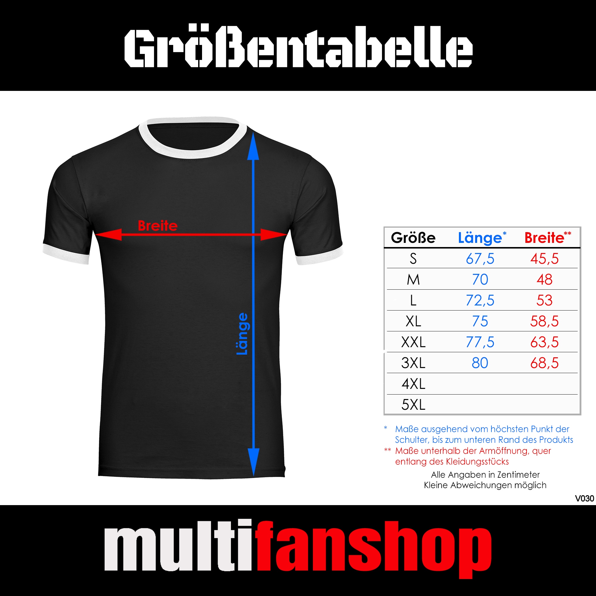 multifanshop® Kontrast T-Shirt - Germany - Brust & Seite - Druck weiß