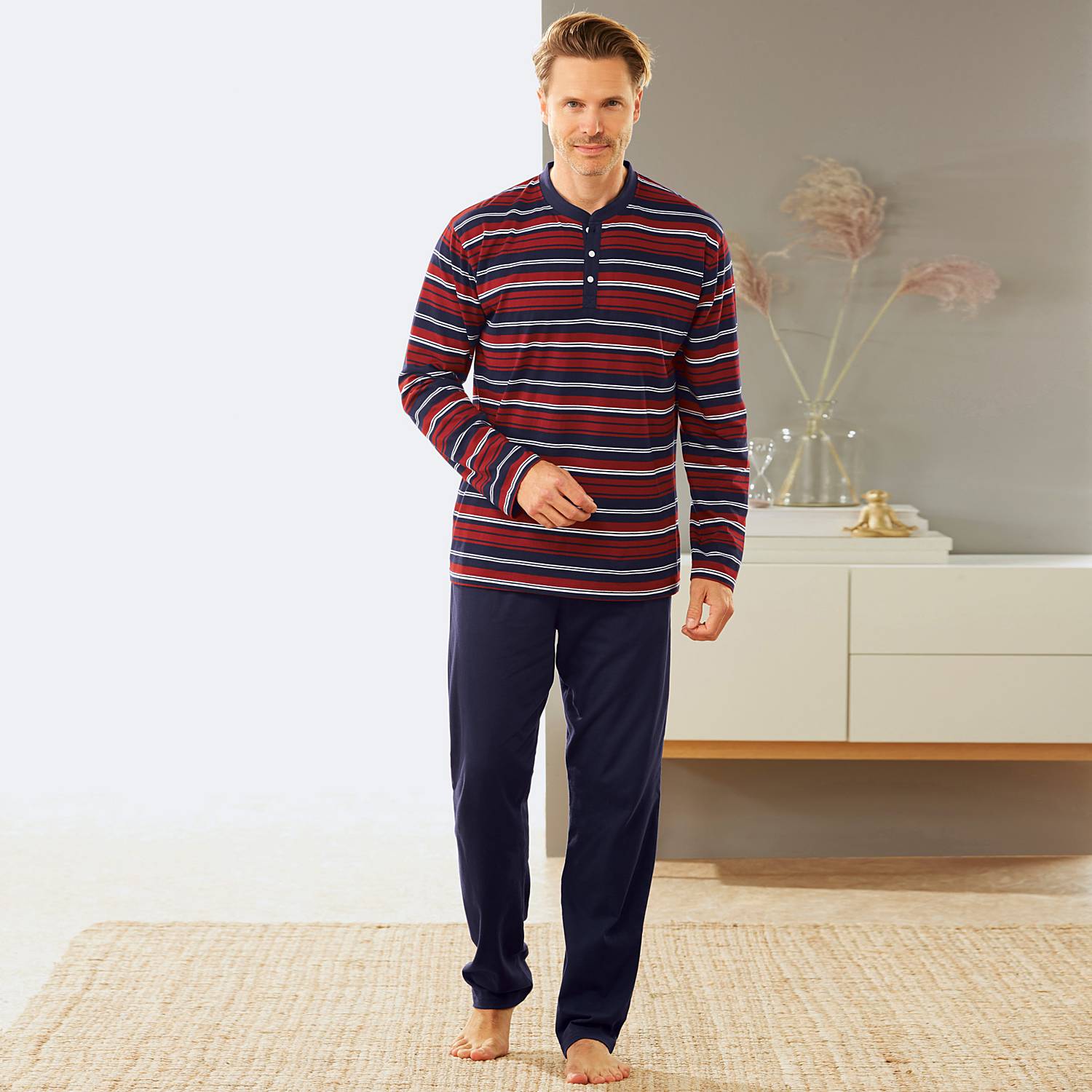 Erwin Müller Single-Jersey Herren-Schlafanzug