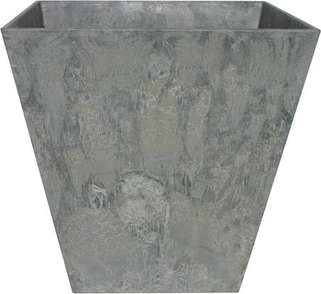 Artstone plantenbak Ella 15 x 15 cm grijs