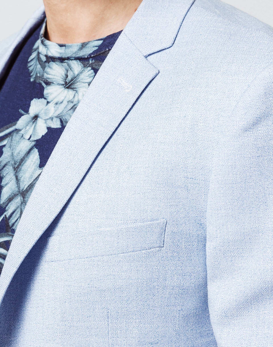 Veste Casual Bleu Ciel