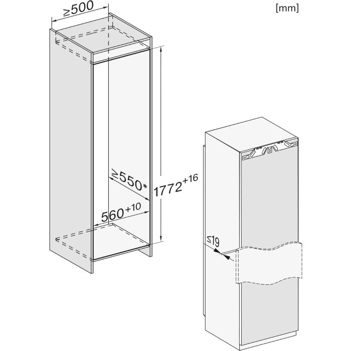Miele Einbau-Gefrierschrank FNS 7770 E