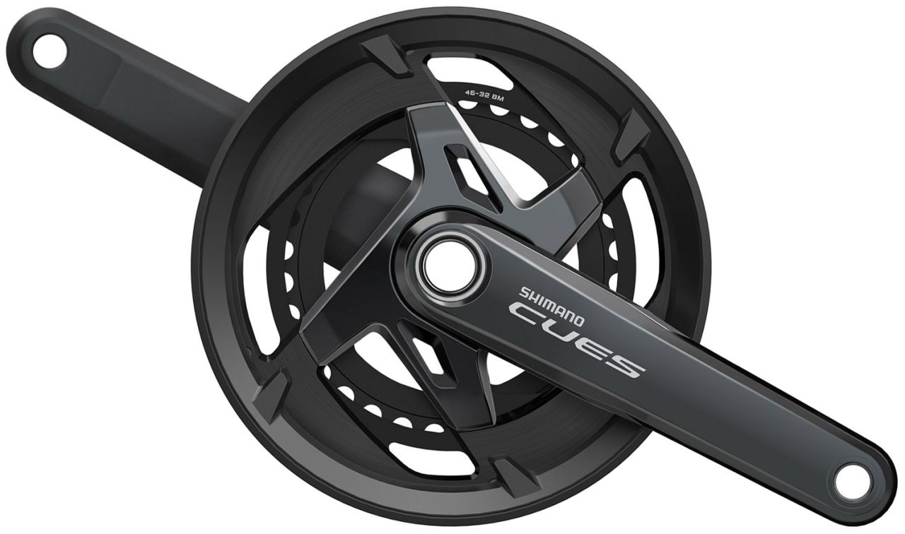 Shimano CUES FC-U8000 11-fach Kurbel 46/32 mit Kettenschutz kaufen | Bike-Discount