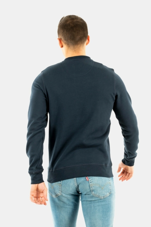 sweat barbour intl large logo sweat bleu