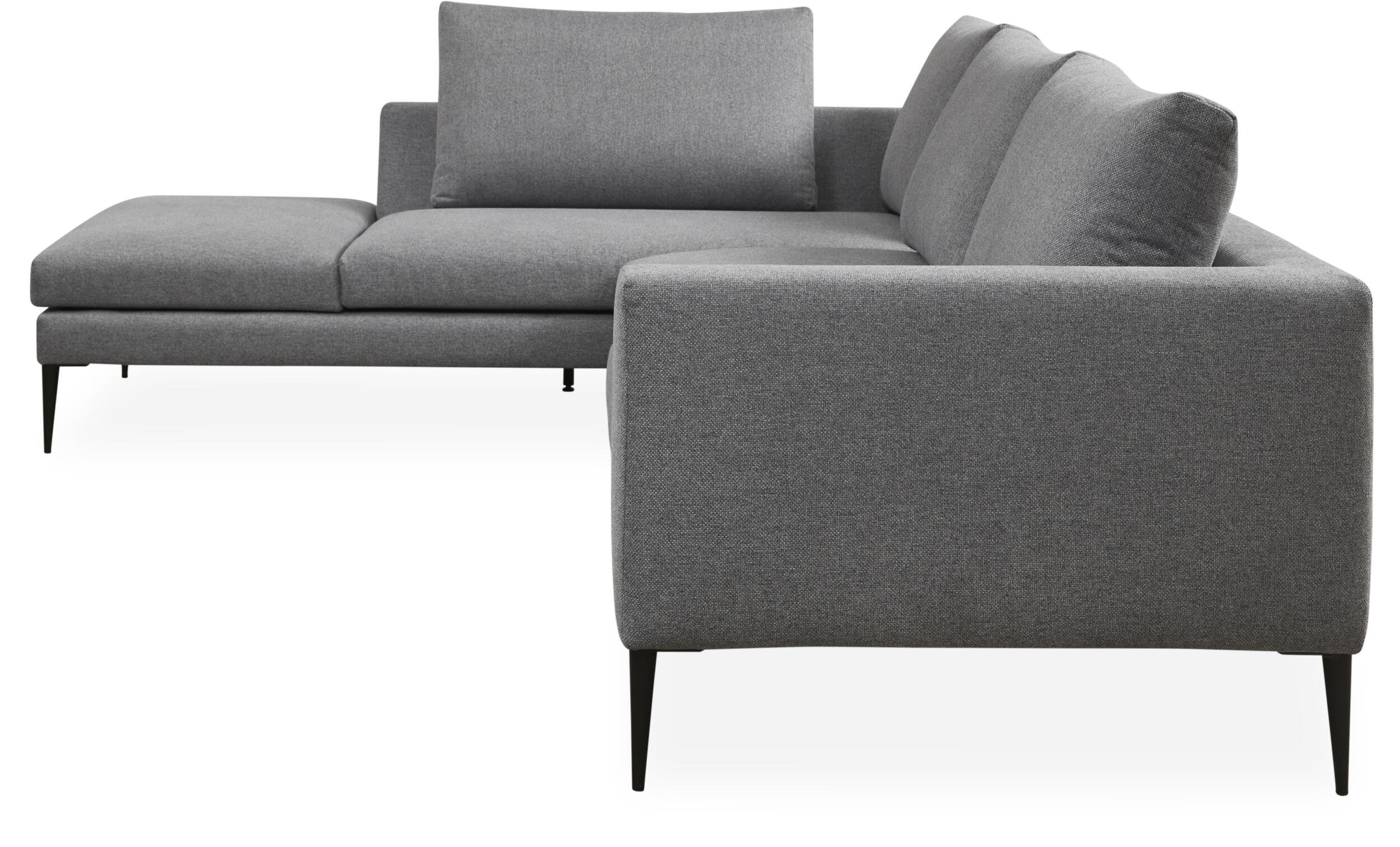 Vetland venstrevendt hjørnesofa med pufafslutning