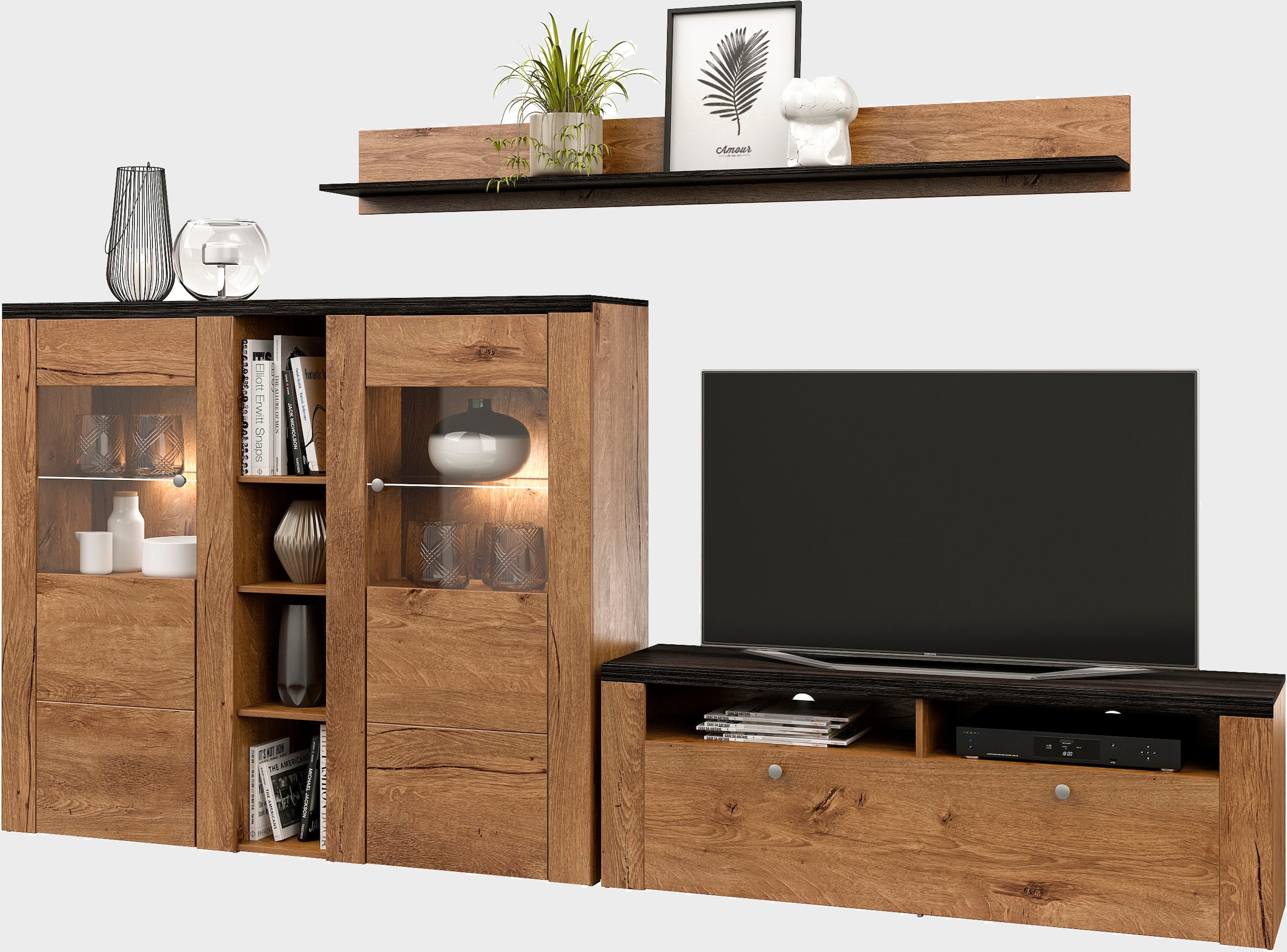 Home affaire Wohnwand »Larona, Wohnwand, Set 3 teilig,« 3 Stk. tlg.