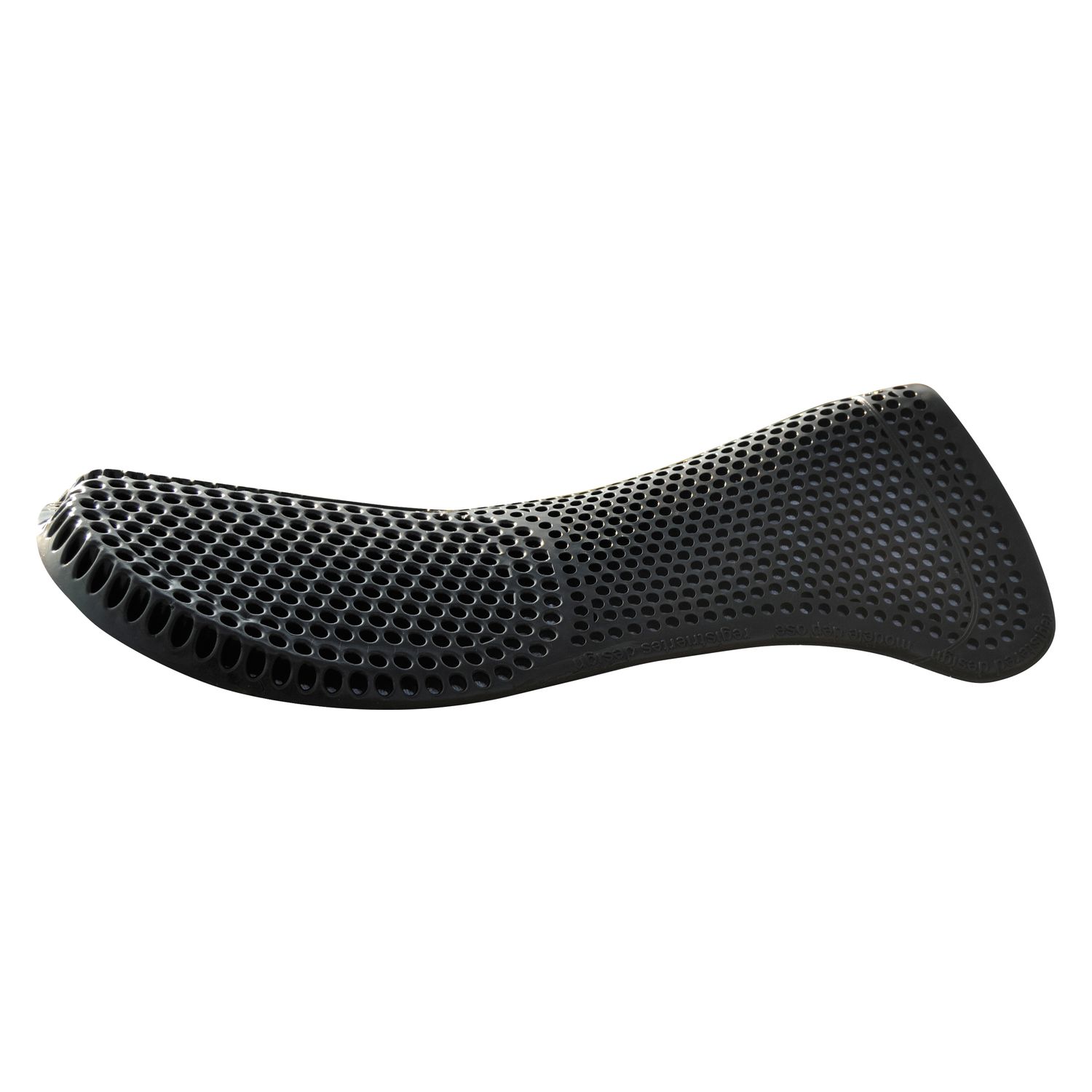 ACAVALLO Gel-Pad, hinten erhöht  - schwarz - WB