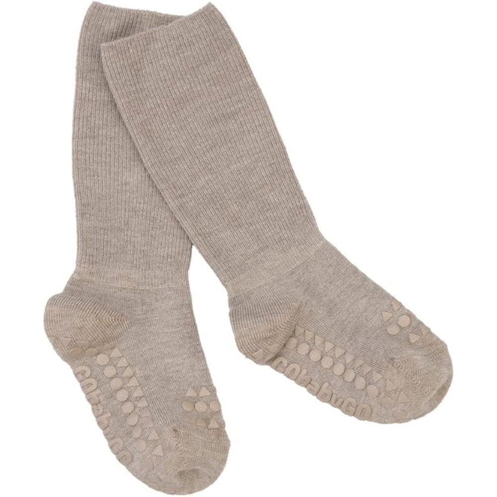 Bamboo Strømper Antislip Sand - Gobabygo → Luksusbaby.dk
