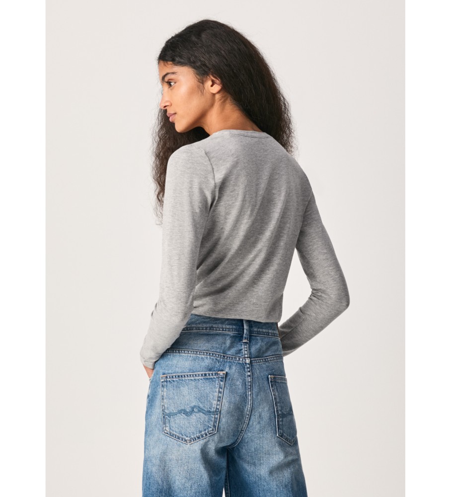 Camiseta Pepe Jeans Nova Virginia Ls N Cinza