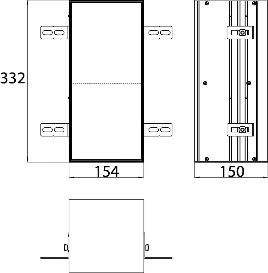 EMCO Asis Plus Unterputz-WC Modul mit Toilettenpapierhalter, Bad Schrank für unsichtbaren Stauraum mit Push to Open und 2 Fächern, Türanschlag Links, Papier Seitlich