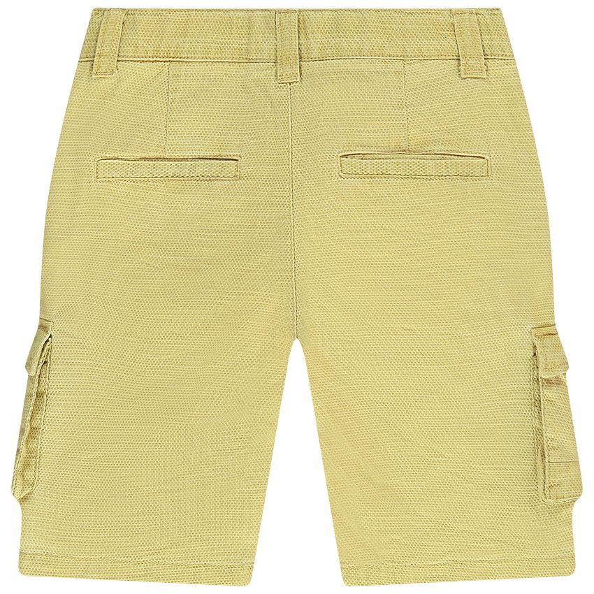 Bermuda court en fancy pour garçon - Jaune