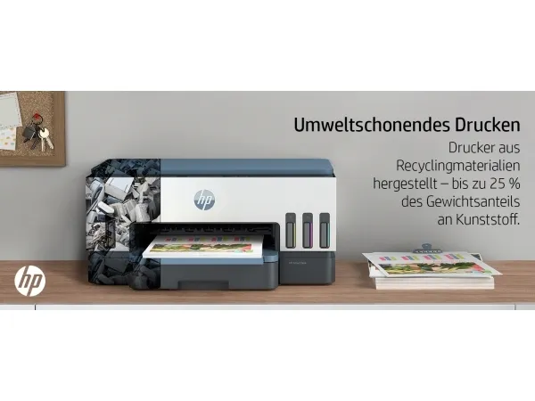 HP Smart Tank 7006 All-in-One - Multifunktionsprinter - farve - blækprinter - kan genopfyldes - 216 x 297 mm (original) - A4/Legal (medie) - op til 13 spm (kopiering) - op til 15 spm (udskriver) - 250 ark - USB 2.0, Wi-Fi(ac), Bluetooth
