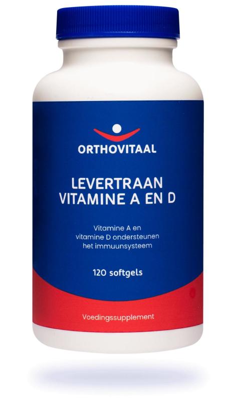 Orthovitaal Levertraan Vitamine A en D 120sft