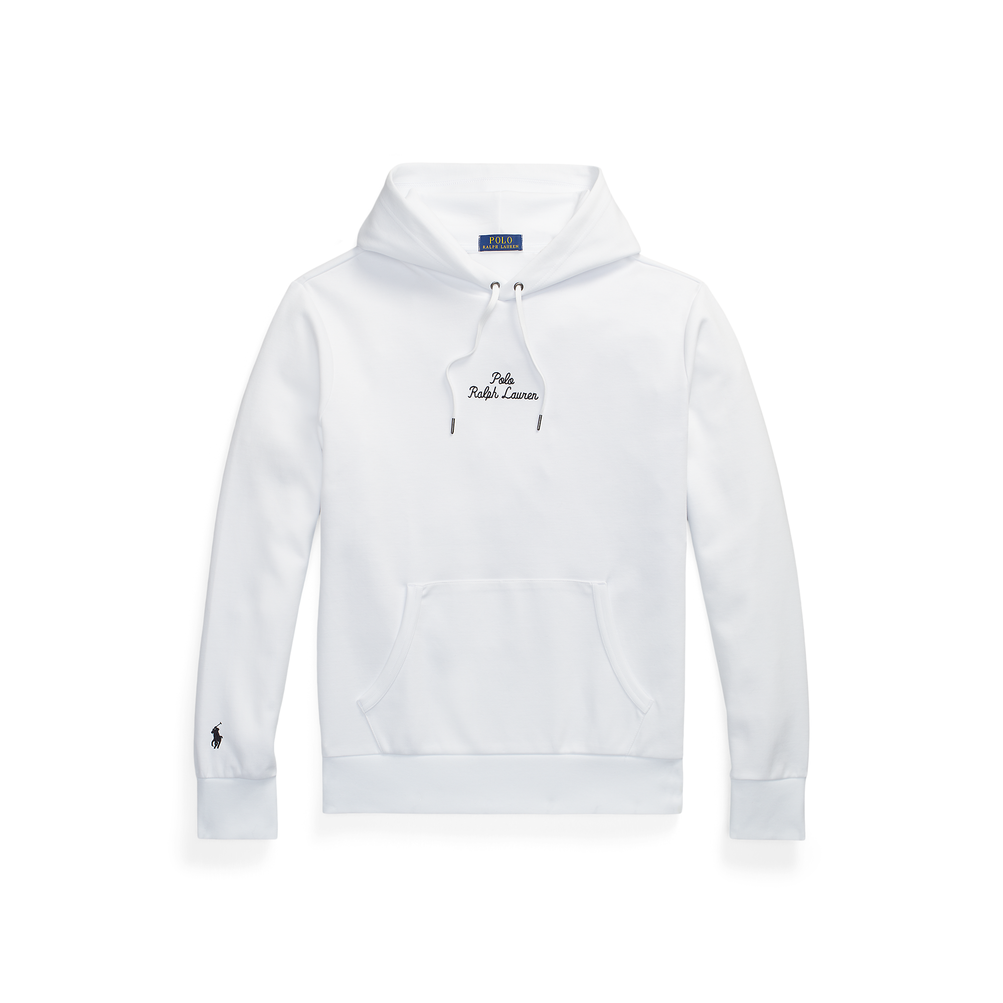 Sweat à capuche droit en coton mélangé | Blanc