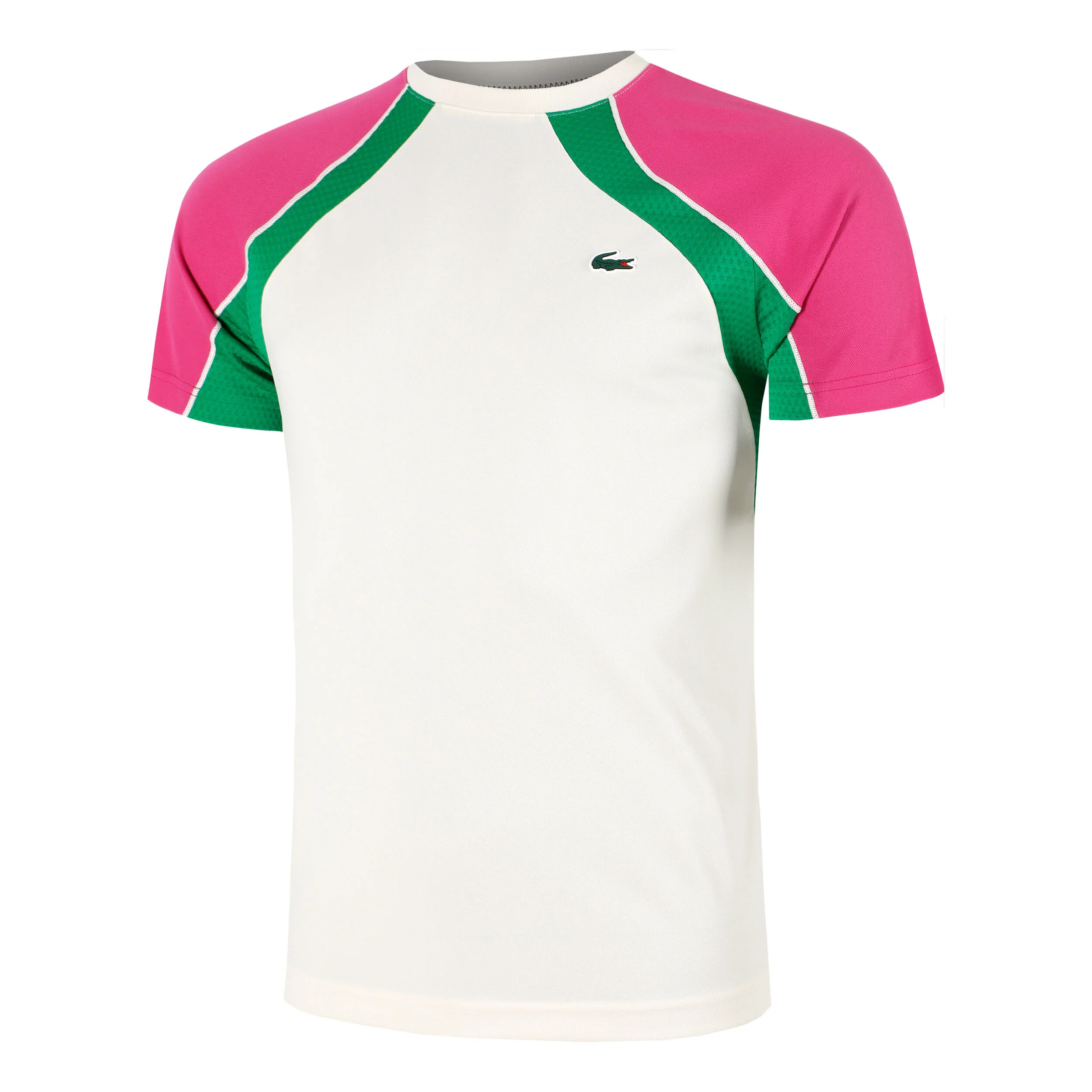 Lacoste T-shirt Hommes - Crème , Multicouleur