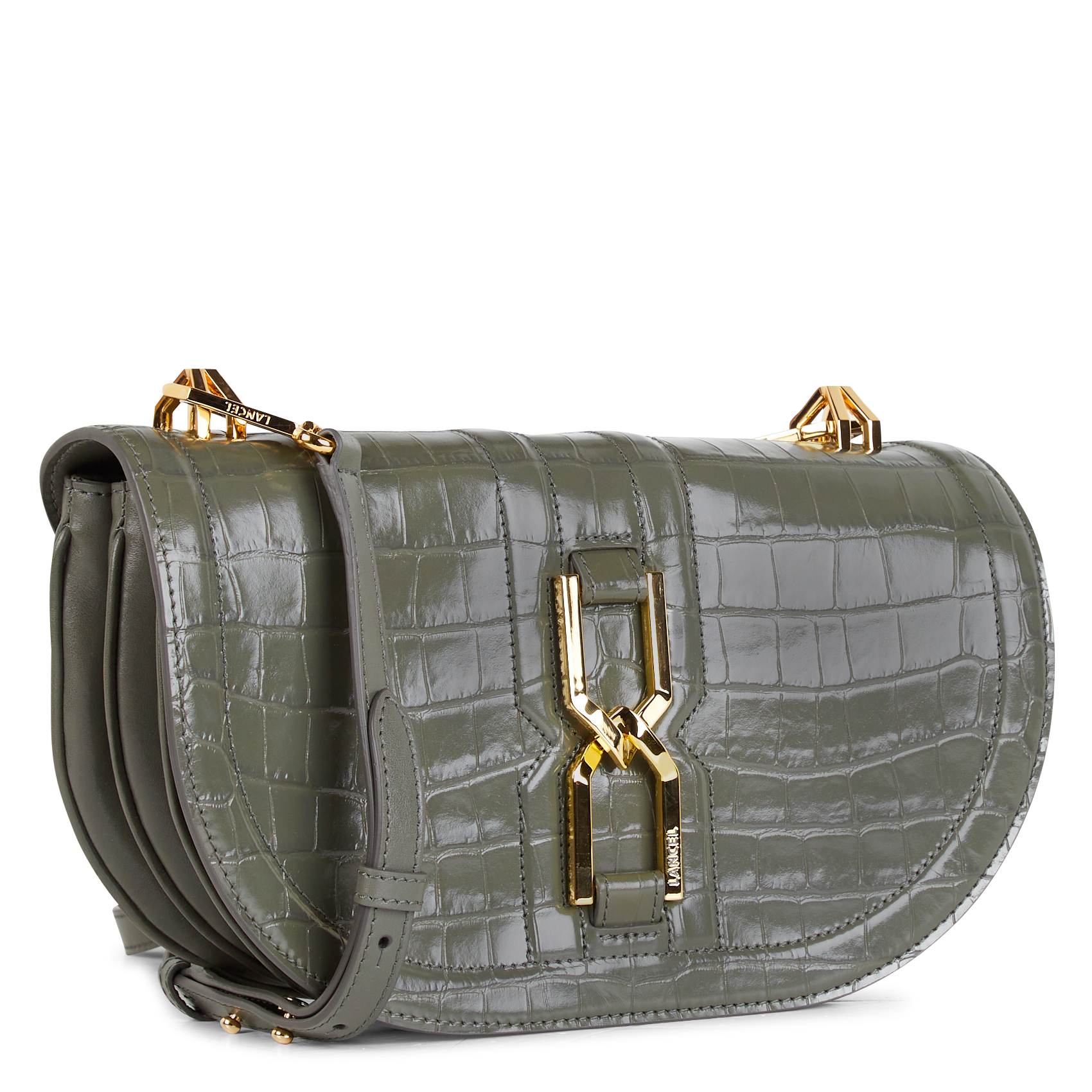 CLEPSYDRE - Sac bandoulière en cuir effetcroco | Multicolore