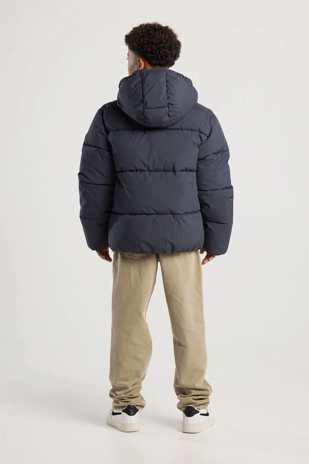 America Today gewatteerde jas donkerblauw
