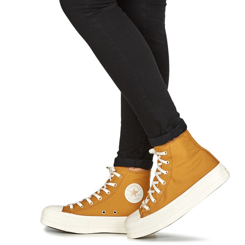 Converse - CHUCK TAYLOR ALL STAR LIFT HI - Jaune / Blanc