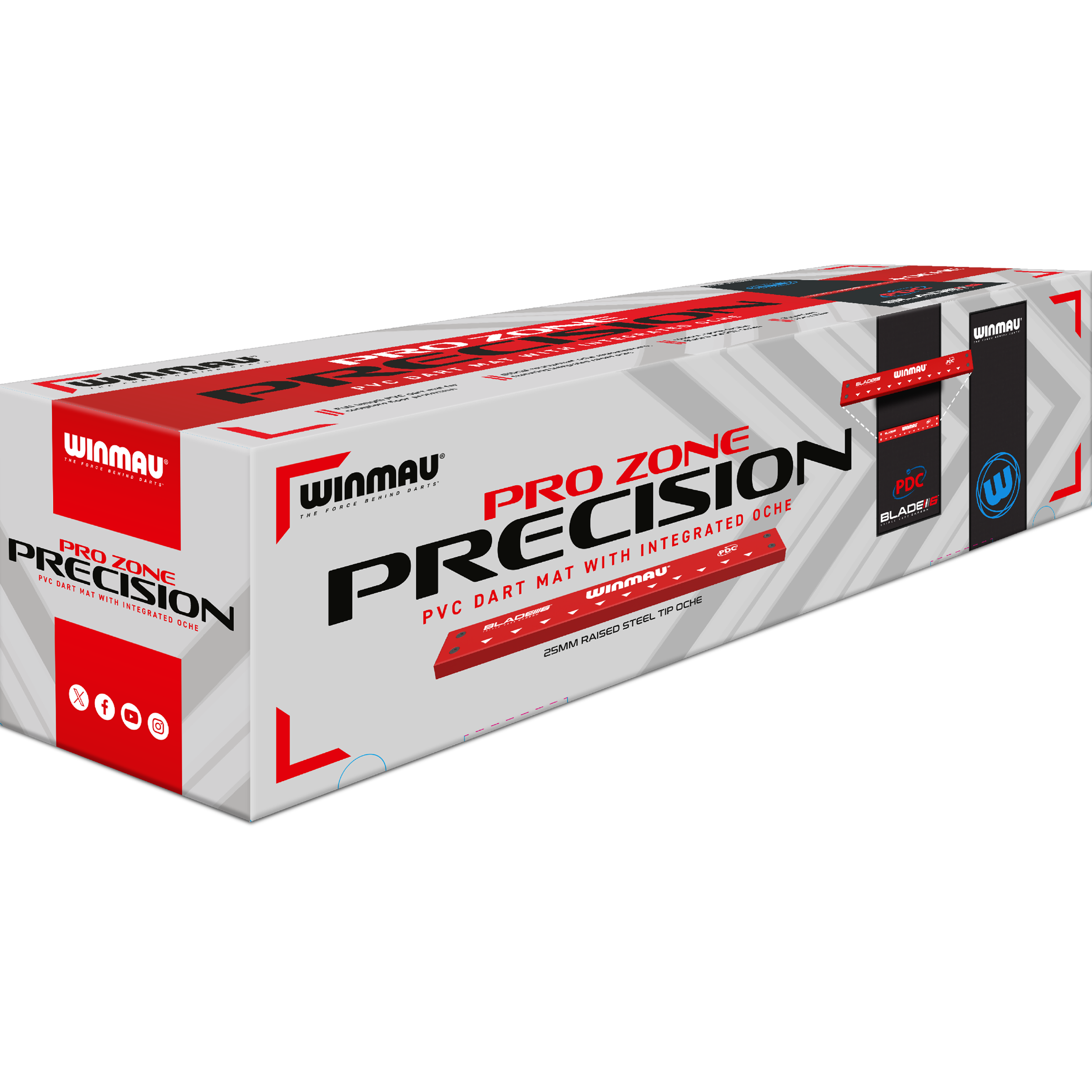 Winmau - Pro Zone Precision Dartmatte mit Oche