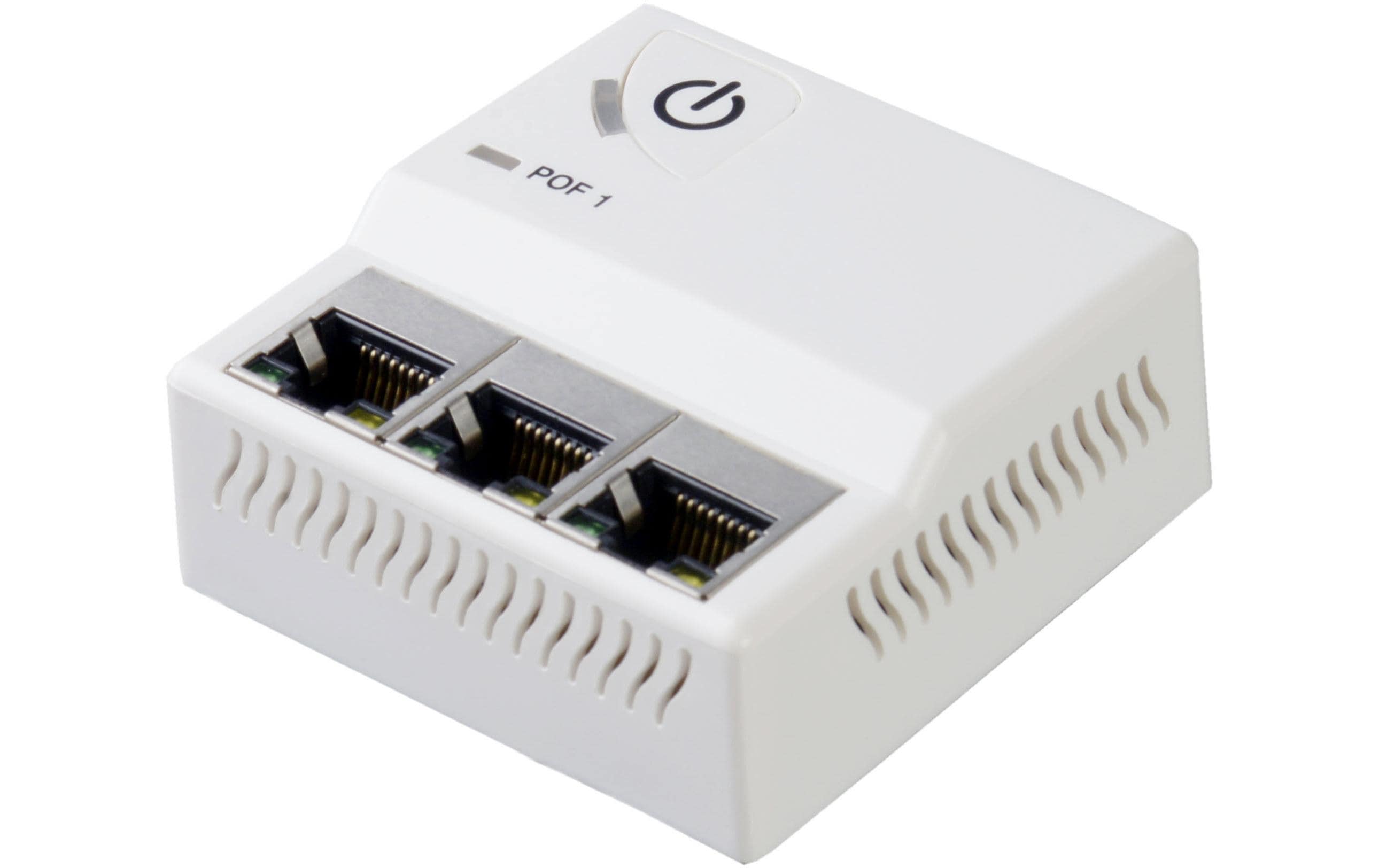 POF Switch ds-POF Gigabit Wall Switch 4 Port<br>Switch, 4-fach (1 POF + 3 RJ45)