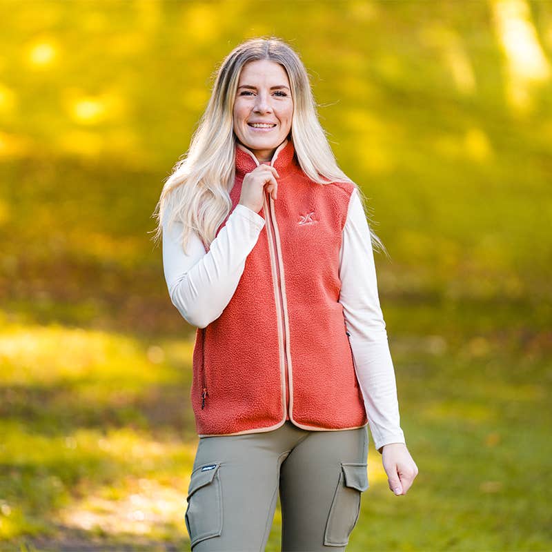 Canyon Full-zip Pile Fleece Vest Dame Bruschetta/Maple Sugar