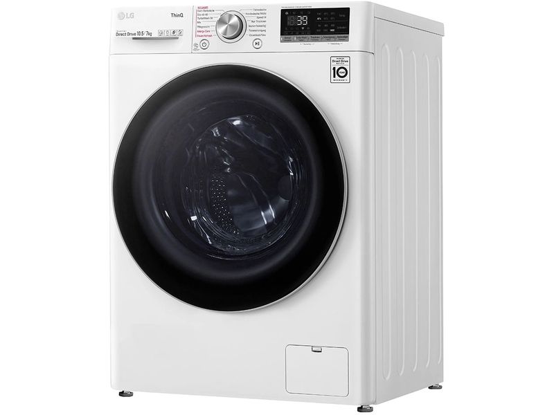 LG Waschtrockner V7WD107H2E 10.5 kg / 7 kg Tumbler zum Waschen und Trocknen in einem