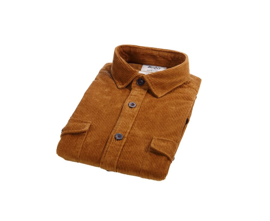 Surchemise en velours Chamois - VICTORIN
