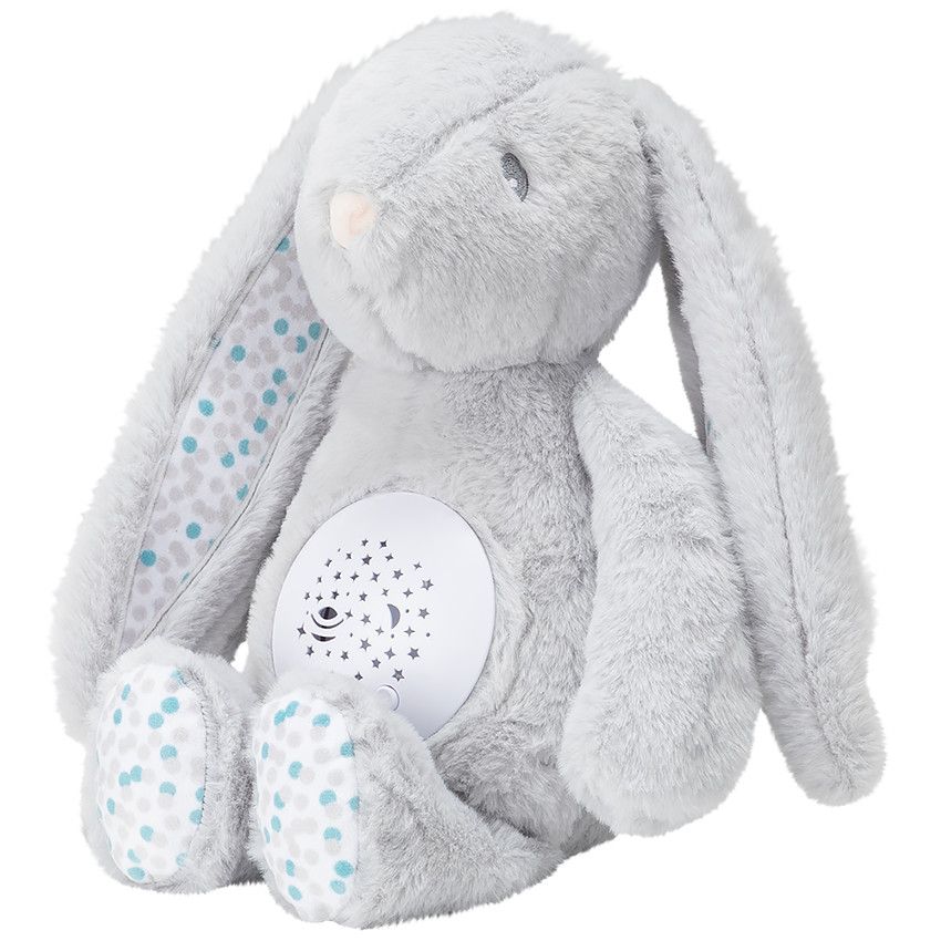 Peluche veilleuse musicale Célestin avec projecteur - Ecru