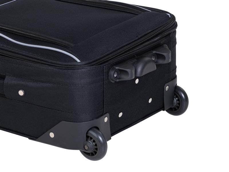 FTM Reisekofferset World soft 2-teilig, schwarz Zwei Trolleys unterschiedlicher Grösse