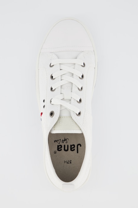 Sneaker, Jana Shoes, Canvas, Lederoptik-Spitze, Weite H