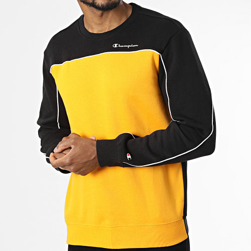 Sweat Crewneck 217852 Jaune Noir