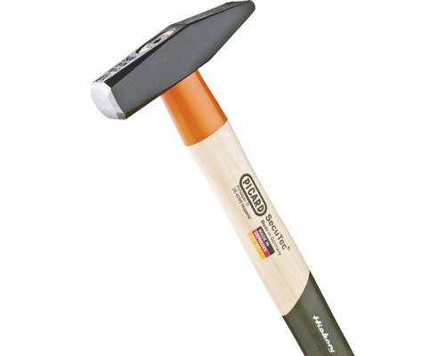Picard slotenmakershamer, staal, 500 g, met hickory steel
