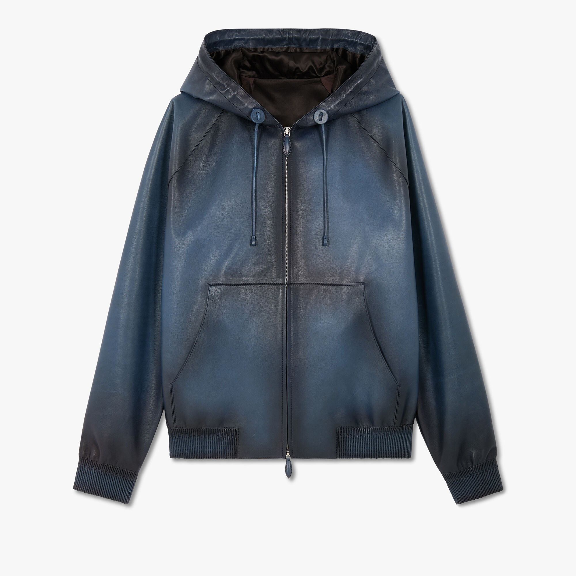 B-Way En Cuir Patine